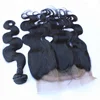 Top Quality Natural Color Brazilian 360 Lace Frontal Closure Unprocessed Human Hair