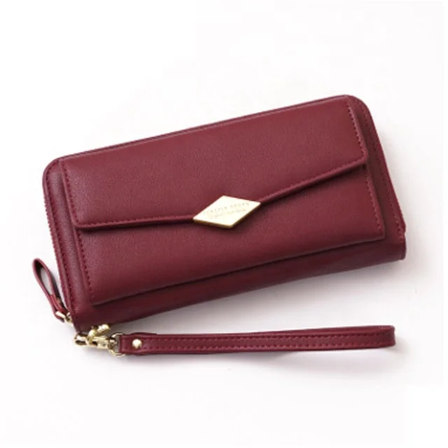 JUNYUAN 2019 Women Leather Wallet Clutch Long Wallets , Card Holder Purse, Black,red,blue,pink,navy,gray,green
JUNYUAN 2019 Women Leather Wallet Clutch Long Wallets , Card Holder Purse, Black,red,blue,pink,navy,gray,green