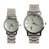 brand your logo stainless steel mesh strap customized couple watch