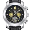 Watch Men Top Brand Luxury Tourbillon Self-Wind Aviator Military Clock Automatic Men's Watch Genuine Leather Date Display