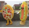 custom hot dog costume, advertising fabric hot dog mascot costume adult hot dog cartoon costume for sale