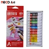 Good quality Artist 12 colors 12ml non toxic acrylic paint