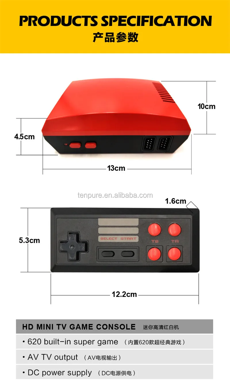 Game Console Player with Built in 620 Classic Games 8 Bit TV Video Game Console Retro Consola Gaming Consoles