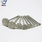 3/32" shank diamond Drill bit emery carving glass rod grinding Abrasive Grinding Wheel