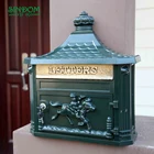 2018 hot sale postal service letter boxes, waterproof garden decorative mail box, letter box for postal service