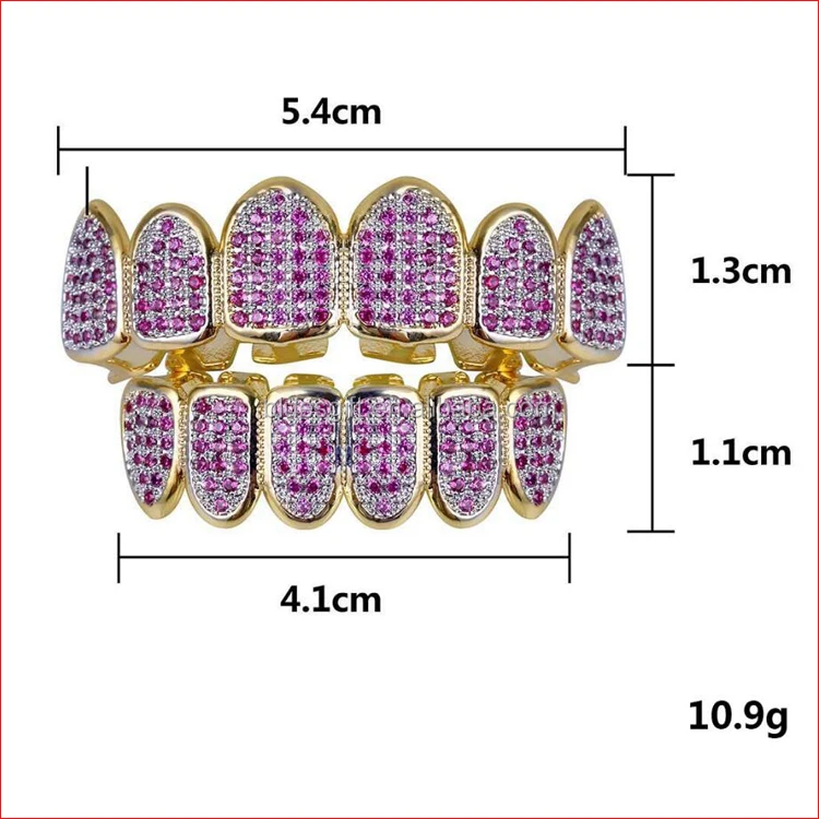 Fashion Gold Plated Halloween teeth grillz with purple CZ stones TG126-SG12, Silver;realll gold
Fashion Gold Plated Halloween teeth grillz with purple CZ stones TG126-SG12, Silver;realll gold