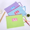 Customized A4 Oxford Cloth Book A5 Zipper Document Bag File Folder Holder With Handle Zip Closure Poly Zip Envelope