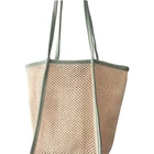 natural straw beach bag retro and hollow straw summer bag woman