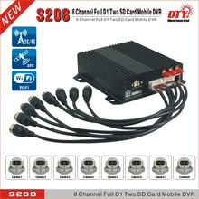 DTY Remote view h.264 hi-tech XM 3g wifi gps 8 channel car dvr, cctv bus 8ch dvr with ce rohs