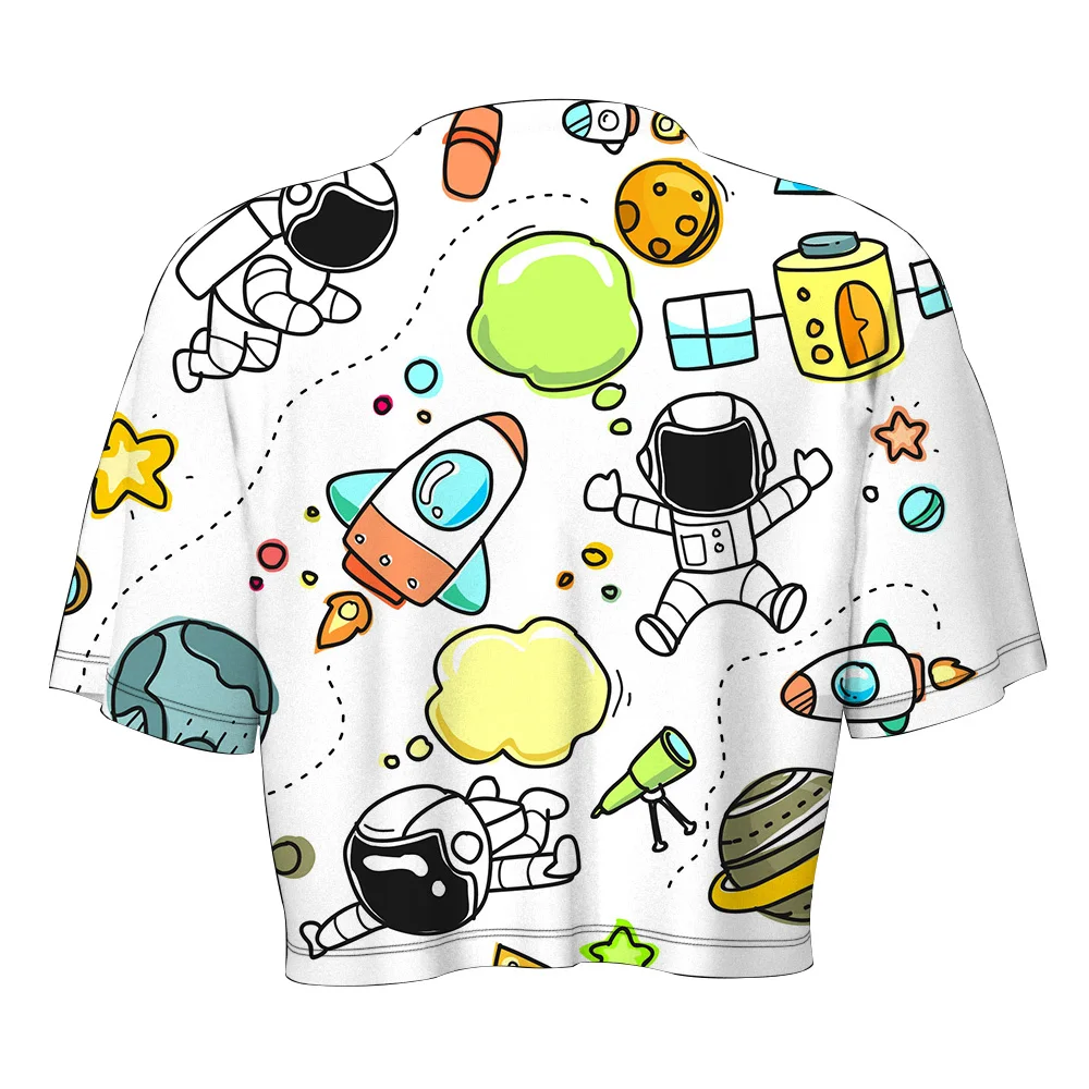 Custom Clothing Manufacturers Women'S T-Shirts Custom T Shirt 3D Printing Lady's Crop Top moq=1 Pc, Customized
Custom Clothing Manufacturers Women'S T-Shirts Custom T Shirt 3D Printing Lady's Crop Top moq=1 Pc, Customized
