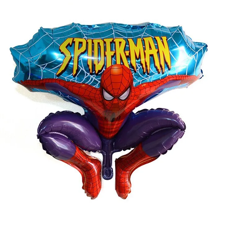 Hombre Araña juguetes para los niños fiesta héroe de dibujos animados lindo de helio de ballon