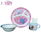 Eco-Friendly food grade melamine plastic dinnerware set for kids