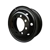 Factory price ISO black 8 holes 7.50V-20 heavy truck tube steel big wheel