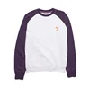 Mens high quality crew neck pullover embroidered long sleeve fleece sweat shirt