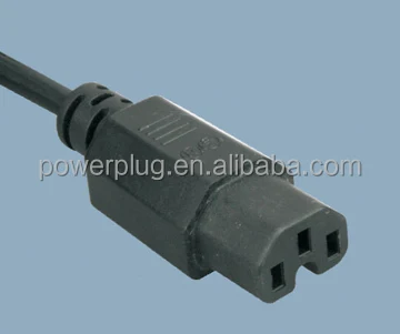 German standard power cord electrical plug with connector ST3-H