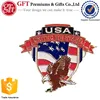 Custom 1.25 Inch Solid Brass With Gold Plating FLYING EAGLE UNITED WE STAND PIN