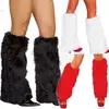 Sexy Faux Fur Leg Warmers Wholesale Rave Fluffies Lady Boot Cover Santa Christmas QLW-2003