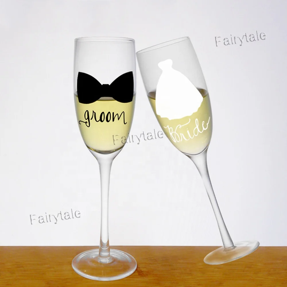 wedding champagne flute glasses