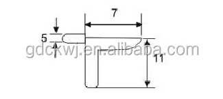 cabinet shelf support D-48 SIZE
