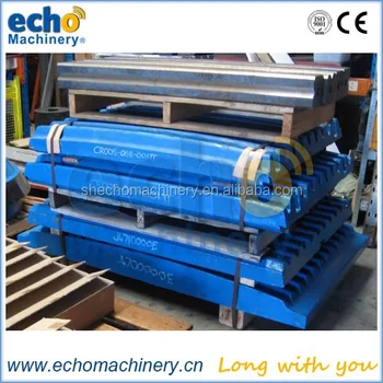 high manganese steel Extec C10,C12 jaw crusher plate for ore mining