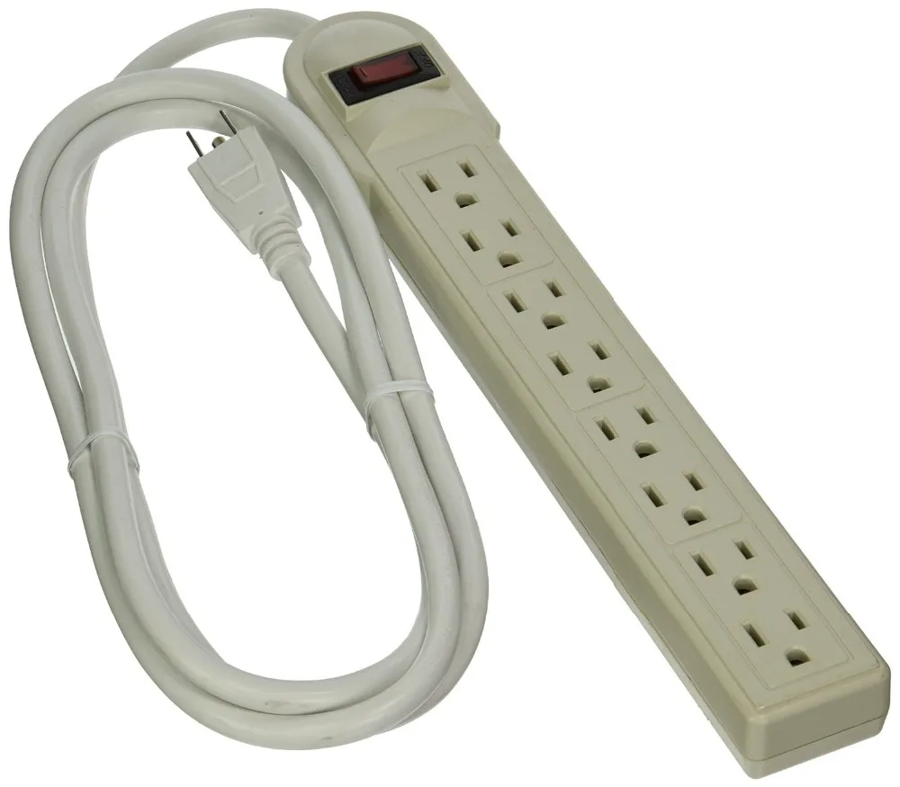 Ullisted 8 Outlet Power Strip With Surge Protector Power Outlet Power