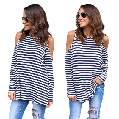 2019 New Design Fashion Stripe Printed T shirt Blouse Top for womenclothes, As show
2019 New Design Fashion Stripe Printed T shirt Blouse Top for womenclothes, As show
