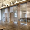 Factory Glass Wall Partition Aluminium Frame Interior Folding for Modern Office
