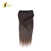 low price tangle free 150g remy clip in hair extension, wholesale dark blonde hair extensions clip on