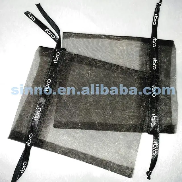 custom factory supply cheap organza drawstring bag and pouch