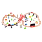 High Quality New Design 70pcs wooden toy train set toy train