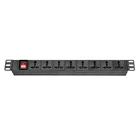 19" 16 amps 8 outlets universal dongguan pdu socket