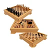 Wooden Sets India Large Chess Pieces backgammon set checkers Made In China