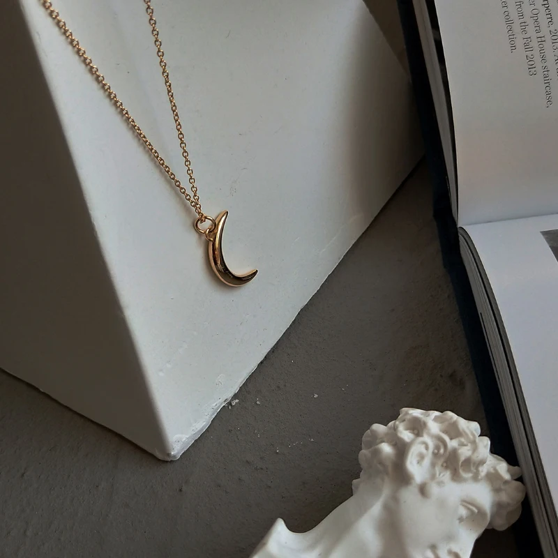 Europe S925 Sterling Silver Fashion Mix Personality Gold Crescent Moon Pendants NecklaceWomen Jewelry Accessories
Europe S925 Sterling Silver Fashion Mix Personality Gold Crescent Moon Pendants NecklaceWomen Jewelry Accessories