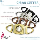 Colorful Coating Oval Shaped Cigar Cutters
