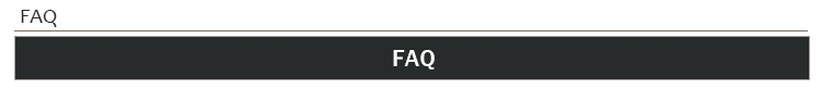 FAQ