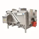 Automatic discharge frying machine / batch fryer for meat chicken beef peanut potato chips all food.