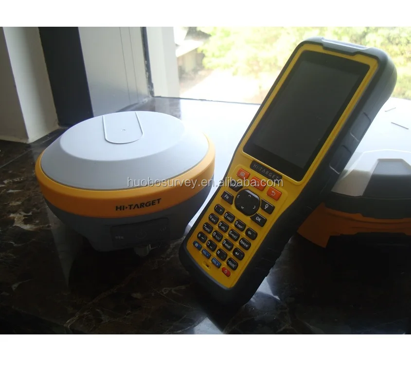 High Accuracy GPS Receiver Hi-target V90 Plus Land Surveying Instrument GPS RTK Dual Frequency