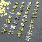 Art Designs Nail Art 3d Nail Art Metal 3D Nail Art Alloy Animal Designs Bear Goldfish Shell Scissor Nail Art