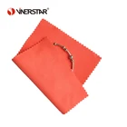 Orange color saw edge personalized design microfiber cleaning jewelry polishing cloth