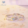 Cheap price 925 Silver Beautiful Classic Crystal Jewelry ID Letter Engagement Diamond Ring for Lover