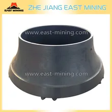 Crusher bowl liner wear plate Mn18 High Manganese Steel