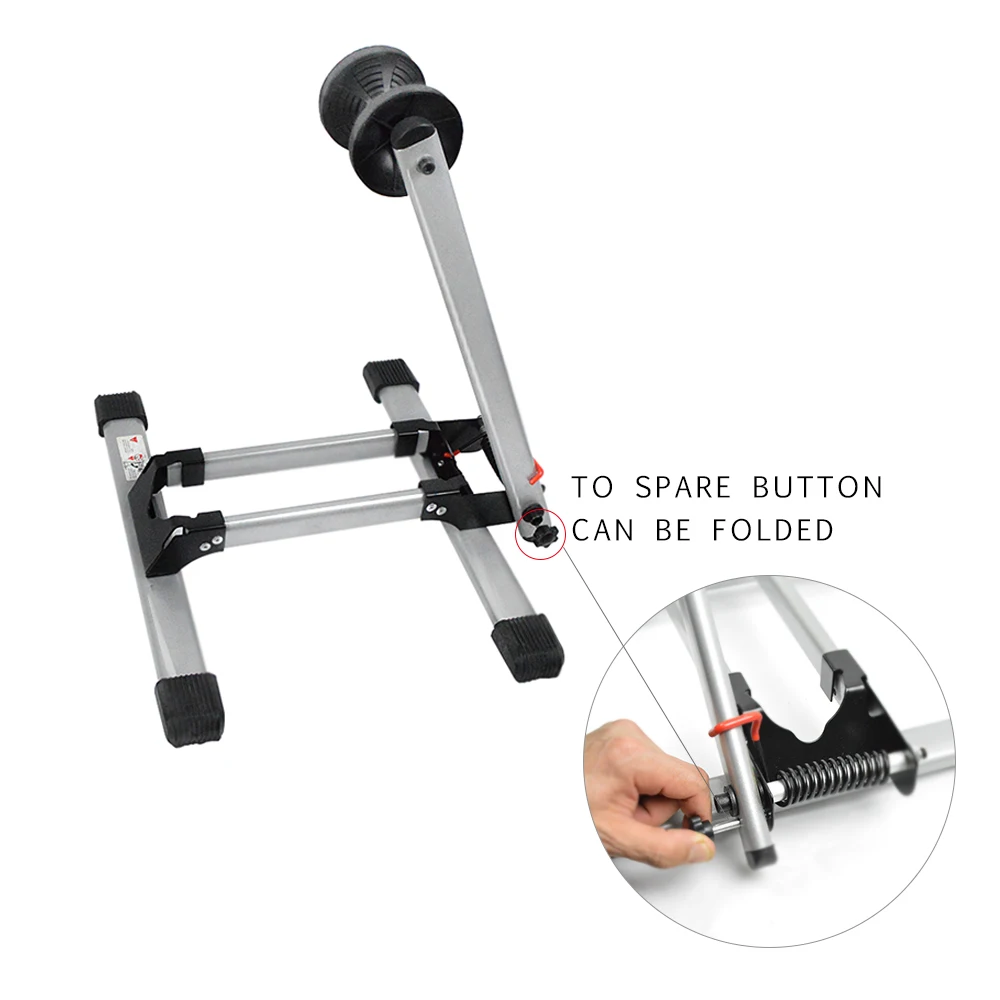 Portable Foldable Bike Floor Parking Stand Bicycle Storage Rack Wheel Holder, Silver
Portable Foldable Bike Floor Parking Stand Bicycle Storage Rack Wheel Holder, Silver