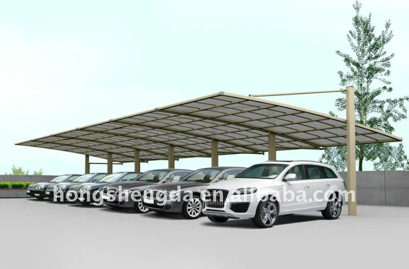 Bolt Connection Steel Structure Pc Plate Carport View Folding