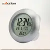 DCF Water Proof Bathroom Digital Wall Clock Suction Cup Alarm Clock