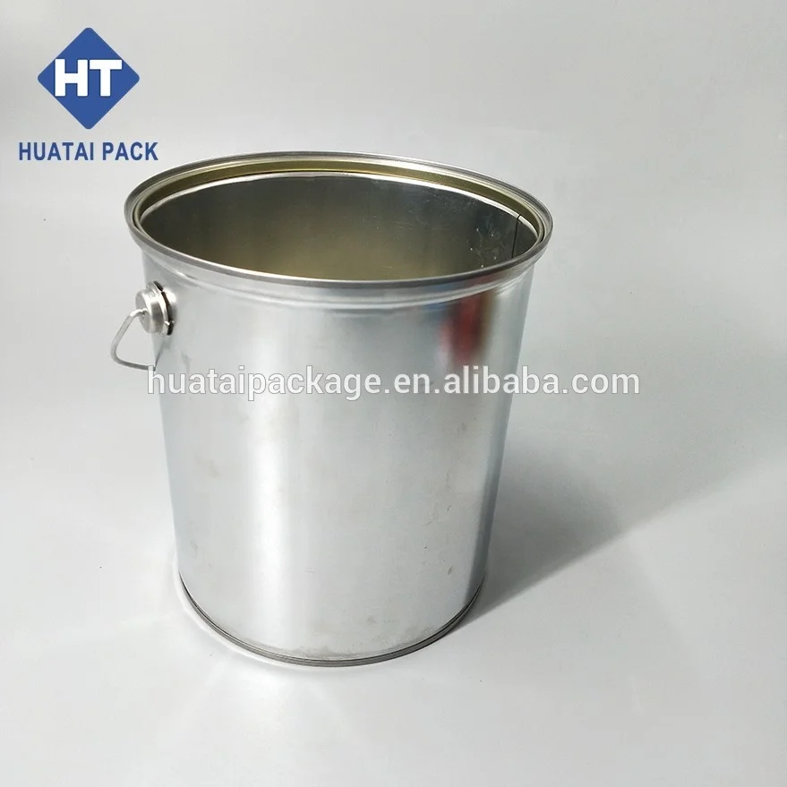 paint barrel with lid and handle,5 gallon metal packaging pail