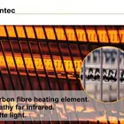 1000W IP44 Electric Carbon Fiber Waterproof Outdoor Portable Patio Heater