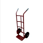Stainless steel heavy duty two wheel red hand trolley size