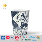 Paper Logo Fan 2020 Paper Cup Raw Material Disposable Marbled Paper Cup Drinks With Custom Logo And Lid Paper Cup Fan