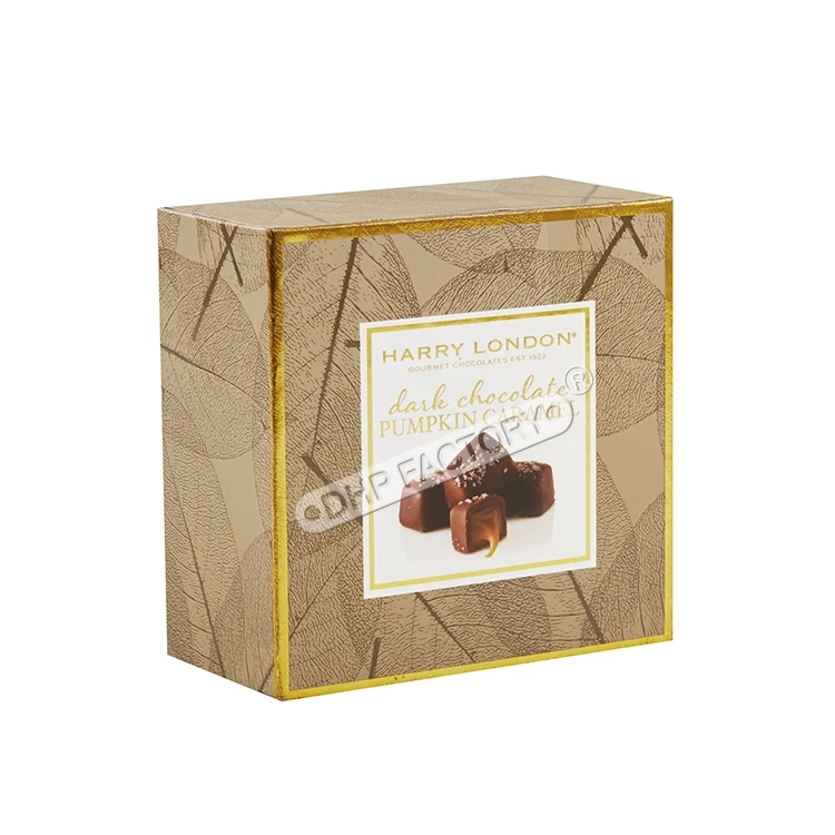 rigid cardboard paper packaging truffles chocolate gift box