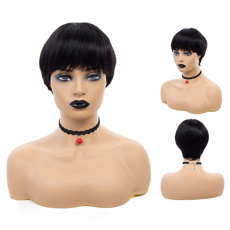 Human Hair Wigs Pixie Cut Short Brazilian None Lace Wig Average Cap Size High Quality Soft Touching Good Human Hair Wigs
Human Hair Wigs Pixie Cut Short Brazilian None Lace Wig Average Cap Size High Quality Soft Touching Good Human Hair Wigs